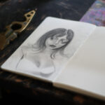 A notebook of nude drawings